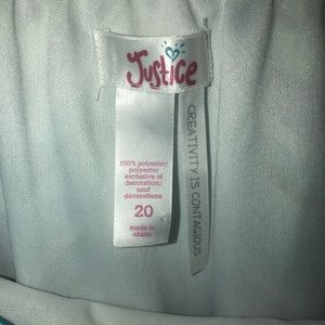 Blue fringe Justice tank